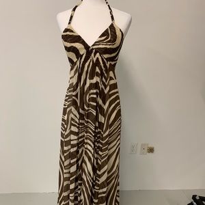 BCBG animal print maxi